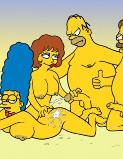 Simpsons hentai:Uma viagem com muito sexo